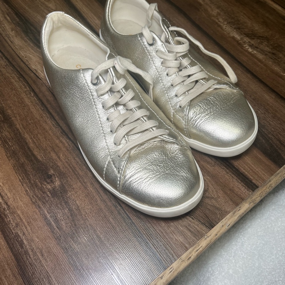 COLE HAAN Women's Silver Sneakers Size 6